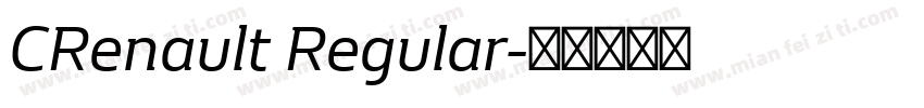 CRenault Regular字体转换